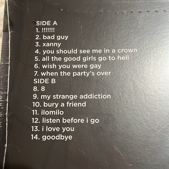 Billie Eilish Debut Record - Picture 2 of 3